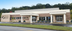 The exterior of the newly built Tennessee Valley Eye Center for Surgery.