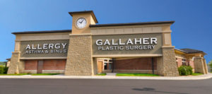 An exterior view of the AASC and Gallaher Plastic Surgery building.