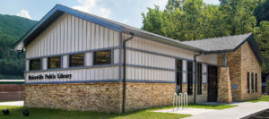 An exterior view of the new facility for the Briceville Public Library