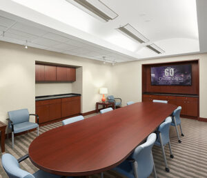 Renovated conference room for Childhelp Tennessee