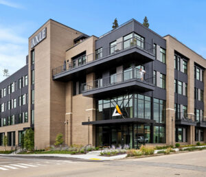 Exterior Image of a 5 Story Office Building