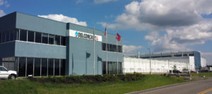 An exterior view of the newly built Italian tile manufacturer, DelConca.