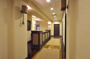 An interior hall at AASC and Gallaher Plastic Surgery