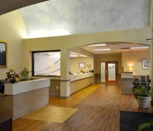 An interior view of the renovations made to the Gastrointestinal Associates medical facility.