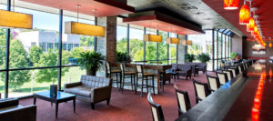 The interior of the Holiday Inn dining area after renovation.