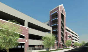 A rendering of the Lake Ave. Garage.