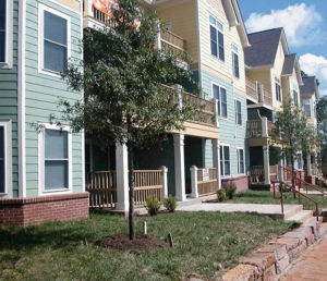 An exterior view of Laurel Station, a new 33-unit condominium project in the home of Fort Sanders.
