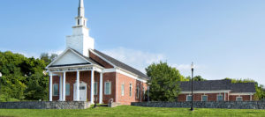 An exterior view of Mount Moriah Church after the completion of modifications.