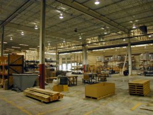 The interior of a converted 154,000-square-foot space to the Morris Coupling manufacturing facility.