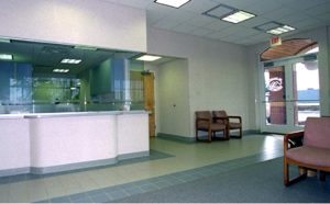 An interior view of the Norwood Family Practice Medical Clinic