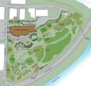 The UT Gardens Visitor Center site plan.