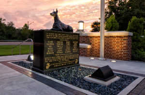 The War Dog Memorial build to give a memorial to honor the dogs that served with the U.S. Marine Corps in WWII.