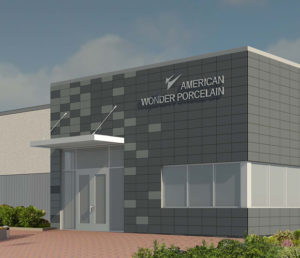 A rendered image of the front of American Wonder Porcelain.