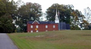 An image of the original Wooddale Free Will Baptist Church.