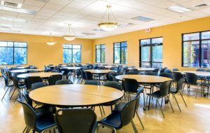 A newly built dining room at the Episcopal School of Knoxville.