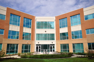 A rear exterior view of the newly built National Energy Security Center.